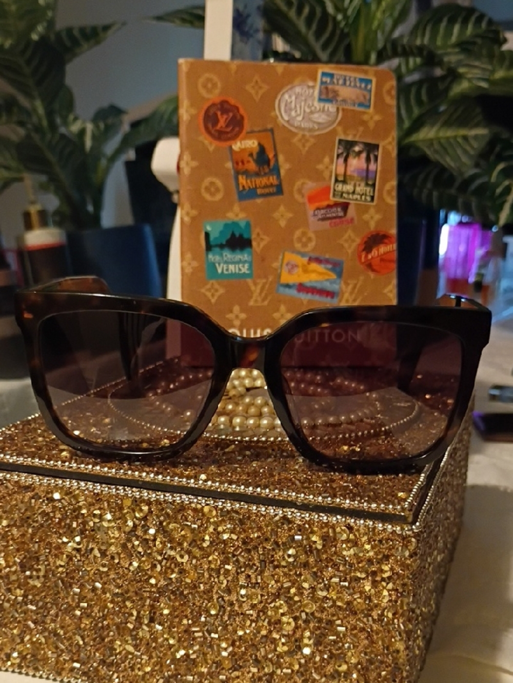 rag & bone Brown Gradient Square Sunglasses